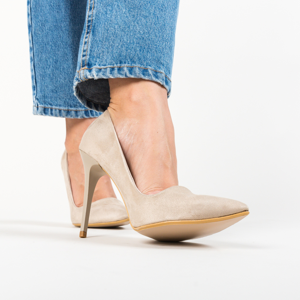 Pantofi Oligof Bej eleganti online pentru dama
