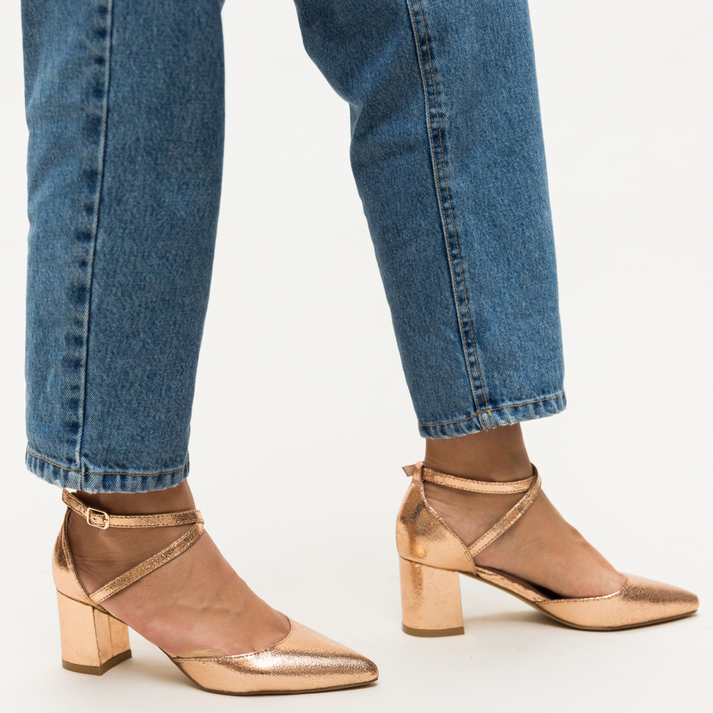 Pantofi Rello Aurii 2 ieftini online pentru dama