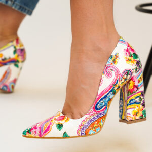 Pantofi Salitonare Albi eleganti online pentru dama