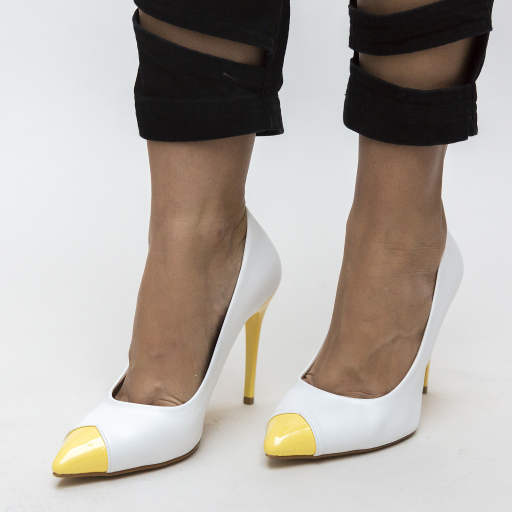 Pantofi Samara Albi eleganti online pentru dama