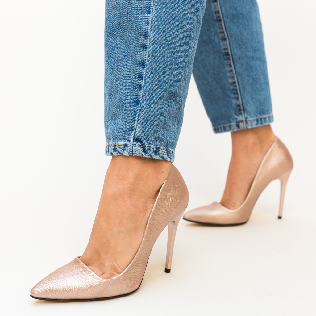 Pantofi Shaggy Aurii eleganti online pentru dama
