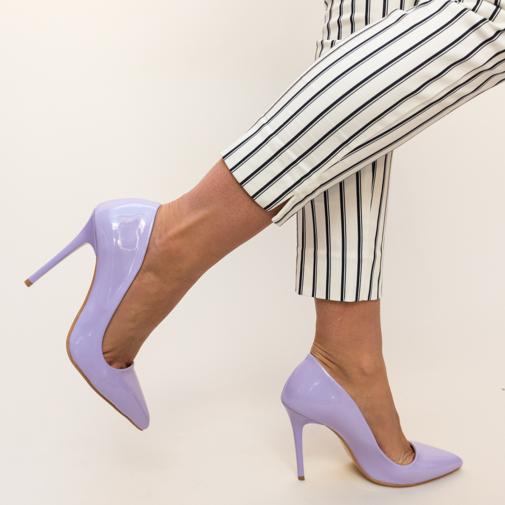 Pantofi Shaggy Mov eleganti online pentru dama