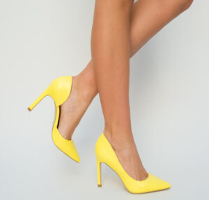 Pantofi Simin Galbene ieftini online pentru dama