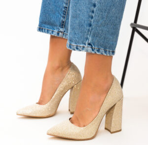 Pantofi Soreen Aurii eleganti online pentru dama