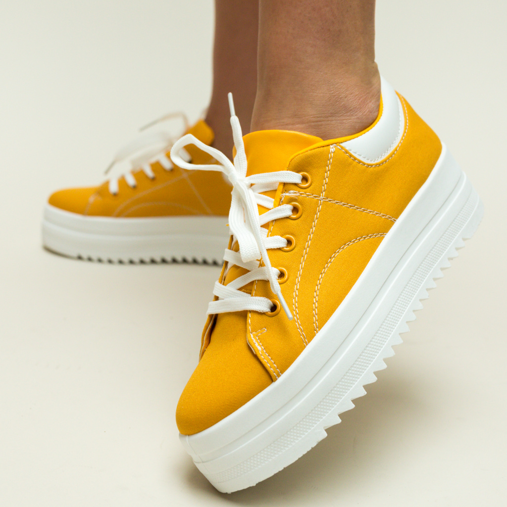 Pantofi Sport Maddox Galbeni online de calitate pentru dama