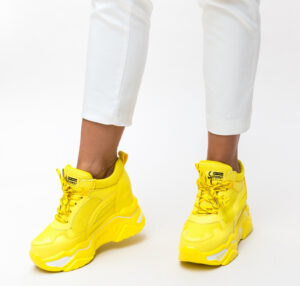 Pantofi Sport Supemer Galbeni online de calitate pentru dama