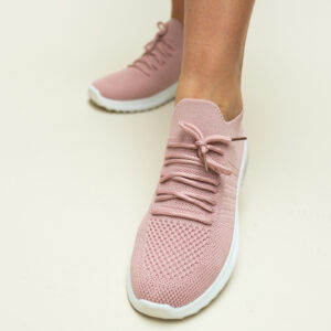 Pantofi usori de dama gama Sport Zion Roz din material textil cu siret