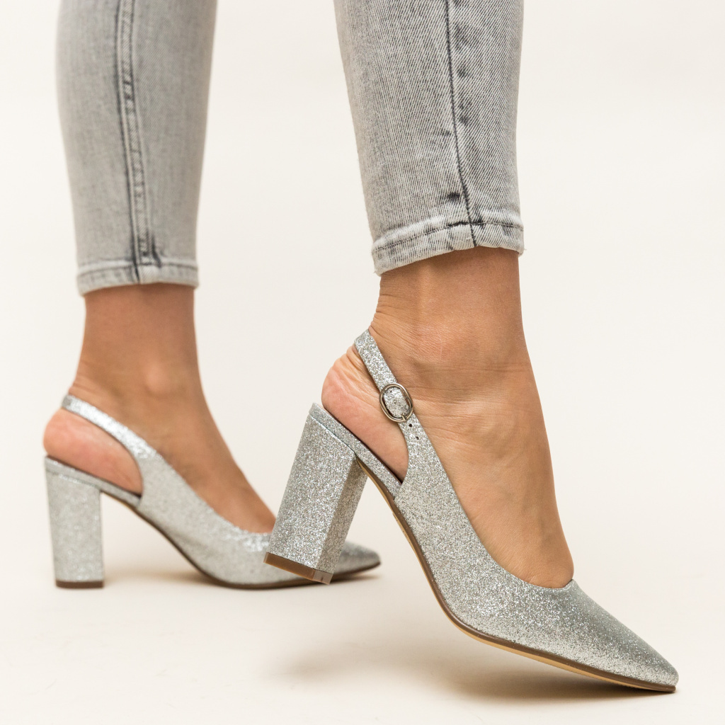 Pantofi Todd Argintii ieftini online pentru dama